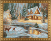 Framed Tapestry Deer Creek Cottage
