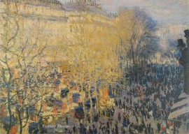 Art Print "Boulevard des Capucines" by Claude Monet