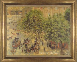 Framed art print "Place du Theatre" by C. Pissarro